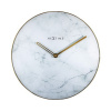 Nástenné hodiny NeXtime Marble biele Ø 40 cm