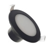 NEDES LDL153/B Zapustené podhľadové LED svietidlo 7W, 4000K, 520lm, IP44, čierna