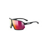Slnečné okuliare UVEX sportstyle 237, black matt, supervision mirror red S2
