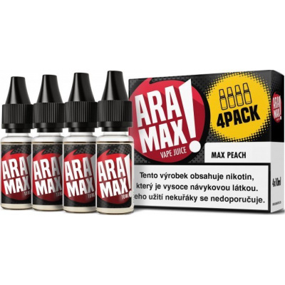 Liquid ARAMAX 4Pack Max Peach 4x10ml-18mg
