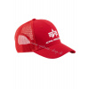 Alpha Industries Basic Trucker Cap šiltovka speed red Veľkosť: Unisex, Farba: červená