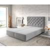 Boxspring posteľ Dream-Great 140x200 cm mikrovlákno sivá