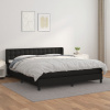 Boxspring posteľ s matracom čierna 180x200 cm umelá koža 3130793_sk