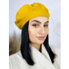 Žltá dámska elegantná baretka Bella - UNI