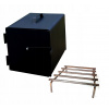 Udiareň - Kovové krbu pre Smokehouse + rošt 25x25x30 (Udiareň - Kovové krbu pre Smokehouse + rošt 25x25x30)