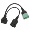 KÁBEL ADAPTÉR OBD2 6PIN J1708 9PIN J1939 16PIN