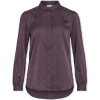 Vila Blúzka Noos Ellette Satin Shirt L/S - Perfect Plum Fialová