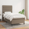 Box spring postel s matrací taupe 90x190 cm textil 3141981