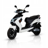 Moped bez vodičského preukazu Elektrický skúter X1 biely 2x batéria 50 cm3 IML