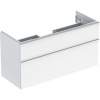 Geberit iCon Skrinka pod umývadlo 118,4 x 61,5 cm, biela lesklá, úchytka chróm lesklá 502.306.01.2