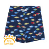 COLOR KIDS-Swim Shorts - AOP, goji berry Modrá 128
