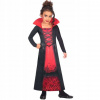 Kostým pre dievča - Detský outfit upír Dracula Halloween 3-4 roky (Detský outfit upír Dracula Halloween 3-4 roky)