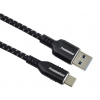 PremiumCord kabel USB-C - USB 3.0 A (USB 3.2 generation 1, 3A, 5Gbit/s) bavlněný oplet a hliníkové konektory 1, ku31cx15