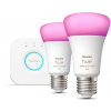 LED žiarovka Philips Hue White and Color Ambiance 9W 1100 E27 malý promo štartér kit (929002468810)
