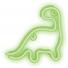 Neónové LED svetlo DINOSAUR zelené NNE01 Neolia