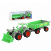 Wader Traktor farmár s lopatou a prívesom