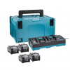 MAKITA súprava Li-ion XGT 40V 4 ks BL4040+1 ks DC40RB+1 ks Makpac 191U28-6