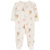 CARTER'S Overal na zips Sleep&Play Ivory Animal dievča 6m/ veľ. 68