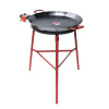 Set horák L50 Paella 50 cm tri okruhy, stojan a panva leštená oceľ 60 cm (Ideálny varič na varenie nielen pod šírym nebom)
