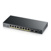 Prepínač ZYXEL 10xGb/2xSFP 8xPOE GS1100-10HP v2