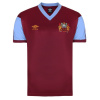 Score Draw Burnley Retro Home Shirt 1990 Adults Claret/Blue S