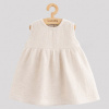 Dojčenské mušelínové šaty New Baby Ella linen podľa obrázku