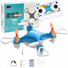 Mini dron niebieski elektrický bez kamery, 4 vrtule, 12 minút letu