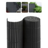Poťah, rohož 500 x 80 cm PVC (Obojstranný balkónový kryt PVC podložka na plot na terasu/záhradu 500x80 cm SIVÁ)