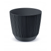 Kvetináč 12,6cm RYFO DRF130-S433 antracit plastový PROSPERPLAST