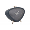 Karlsson KA5946DG Triangle budík 12 cm | Tichý moderný budík v tmavosivej farbe