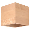 Sollux Lighting Nástenné svietidlo Quad, 1x drevené tienidlo