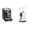 La Pavoni Mini Cellini, black + Eureka Mignon Specialita, CR white