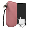 kwmobile Universal telefon Pouch Size XXL - 7 - Neoprene smartphone Pouch with Zip - Water-Repellent Mobile Pouzdro na telefon - Sleeve in Dusty růžová