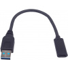 PremiumCord Adaptér USB 3.0 A/samec - USB-C/samice, USB 3.2 GEN2, 3A, 20cm kur31-17