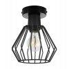 Light Home Stropné svietidlo Nuvola 2, 1x čierne drôtené tienidlo