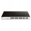 D-Link DGS-1210-28P L2/L3 Smart+ PoE switch, 24x PoE 10/100/1000 Base-T, 4x 1000Base-T/SFP, 193W (DGS-1210-28P/E)