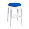 Ridder Stolička otočná, nastavitelná výška, biela/modrá SPH A0050401