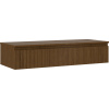 Mexen Rivel kúpeľňová skrinka pod umývadlo 120 cm s doskou, 1 zásuvka, ryhovaná, orech - 91A20-12023-1-BFC86