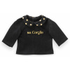 Tričko pre bábiku Black & Gold T-shirt Ma Corolle pre 36 cm bábiku