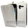 Kožený obal Samsung Galaxy Ace 2 – Flip – biela