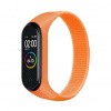 Xiaomi Mi Band 3/4 nylonový náhradný náramok na suchý zips Farba: Oranžová MBSCZ-NL025