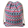 Clayre & Eef Ružovo-modrý látkový batoh na chrbát - 34*1*43 cm - Clayre & Eef