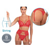 Dámsky set - Leilieve Red Passion M4032 Farba: Červená, Veľkosť: 75 B (M)