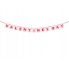 Banner vlajky „Valentines day – Deň sv. Valentína“, PartyDeco, 150 cm