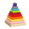 Cubika 13357 barevná pyramida skládačka 9 dílů