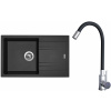 Set Sinks G20774 (dřez Linea 780 Metalblack 74 + baterie Elasta Nerez/Černá)
