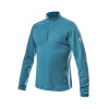 SENSOR MERINO UPPER pánská mikina krátký zip mint blue 23100040-03