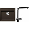 Set Schock S10-9 (dřez Mono N-100 Bronze + baterie Epos.120 Chrom)
