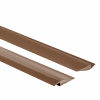 Flexibilný nájazdový profil z PVC na dlaždice, koberce, hnedý 100 cm
