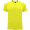 Bahrain detské športové tričko s krátkym rukávom - Fluorescenčná žltá, 4